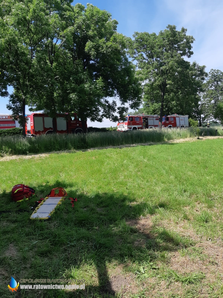 Wypadek na DK 46 Opole Nysa. Ciężarówka wpadła na